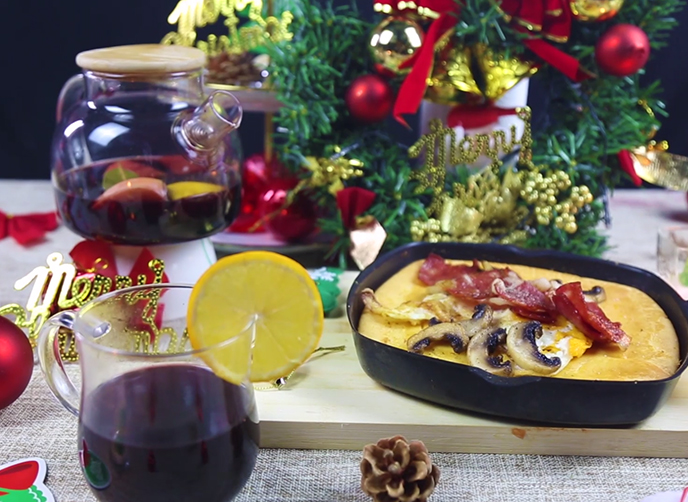 圣诞松饼+热红酒